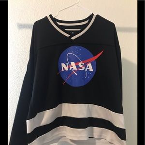 Forever 21 nasa hockey jersey style t shirt
